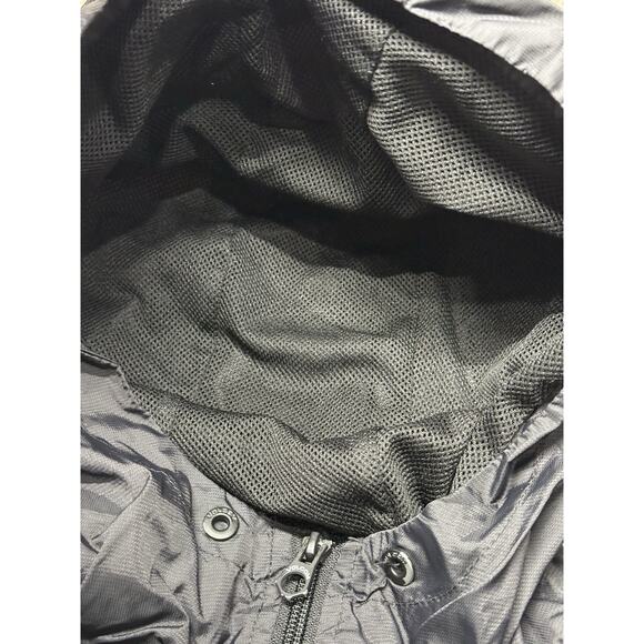 Volcom Windbreaker Jacket Medium Black/Camo x Cheetah Water-Resistant Hood 600MM - Picture 8 of 13